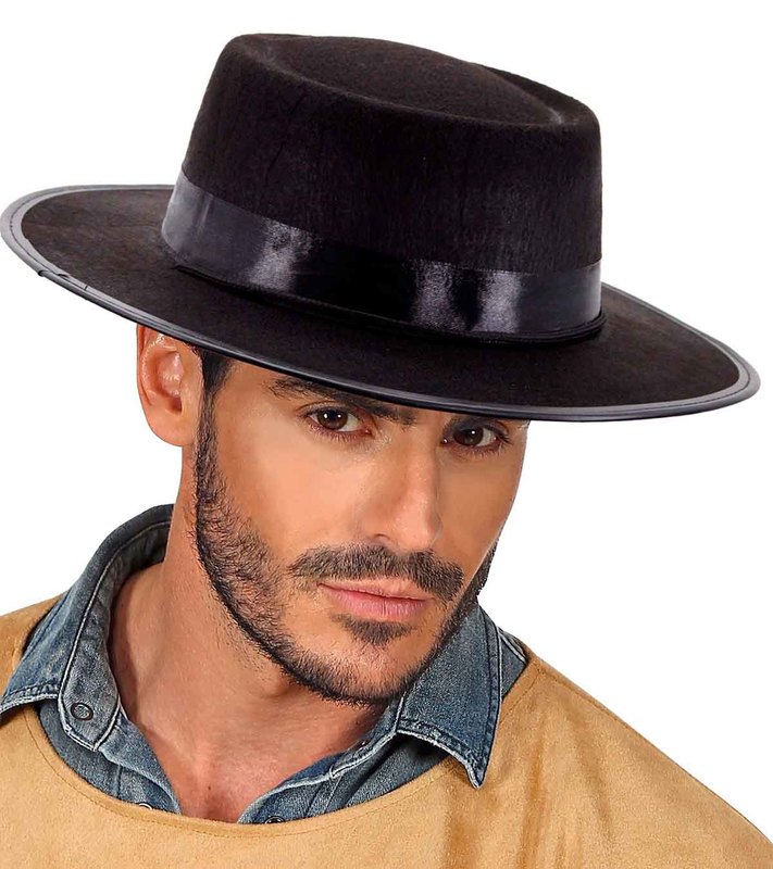 cappello cowboy gaucho nero