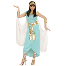 costume cleopatra white&blue