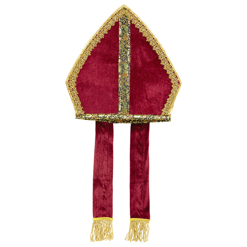 cappello papale mitra velluto