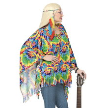 poncho hippie con fascia
