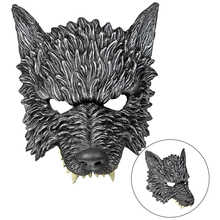 maschera lupo grigio lattice schiumato