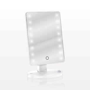 specchio illuminato led inclinabile