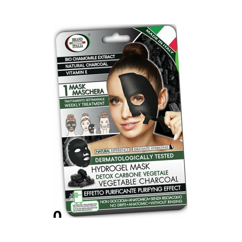 detox vegetable charcoal - face hydrogel mask