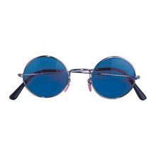 occhiali tondi blu