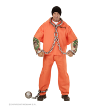 costume tuta arancione detenuto carcerato