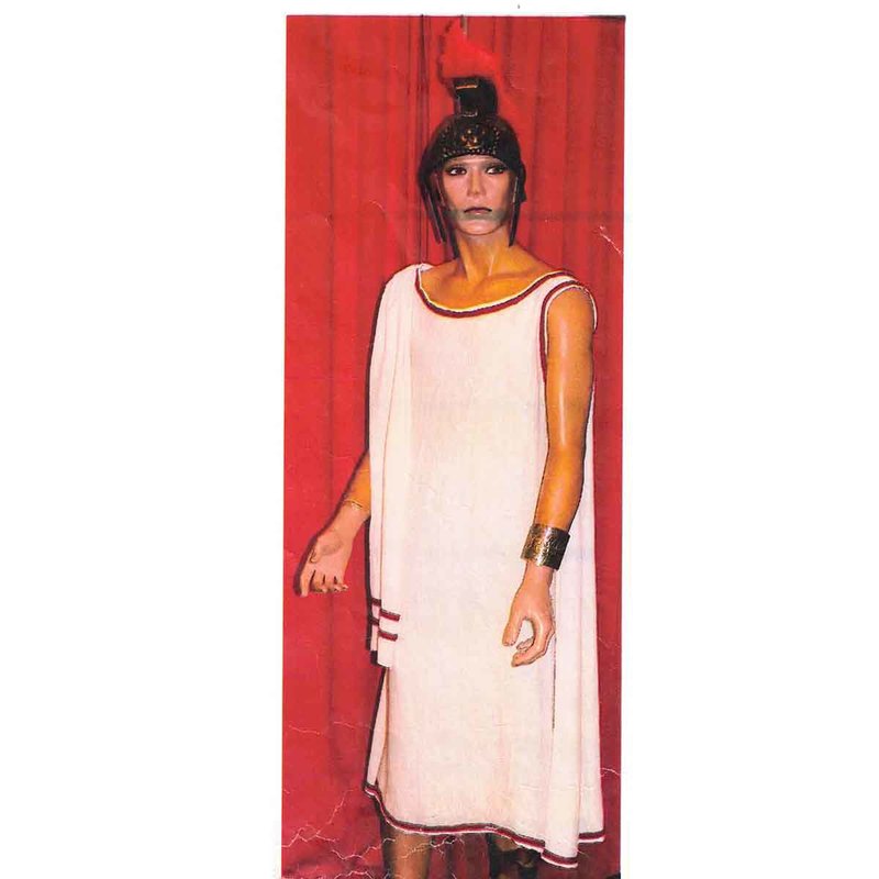 Vendita costume romano tunica bianca porpo online