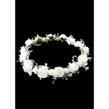 ghirlanda corocina sposa fiori bianchi