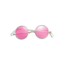 occhiali tondi rosa
