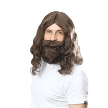 set barba/parrucca hippy/jesus