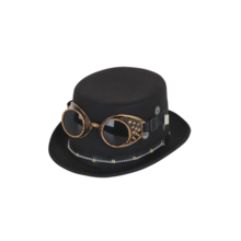 cappello cilindro nero occhiali