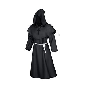 costume frate saio nero l