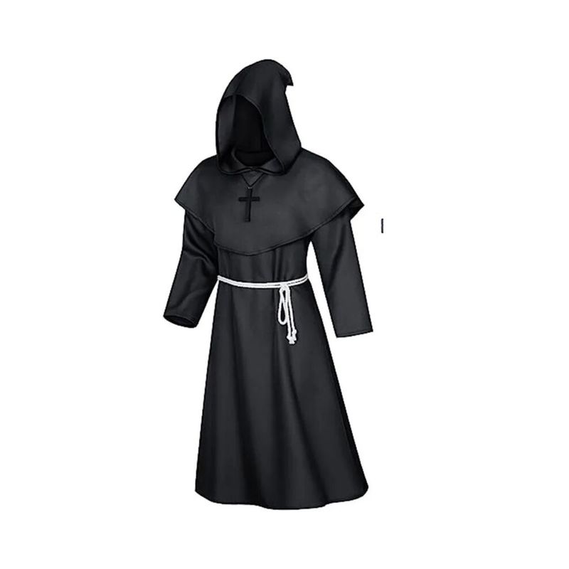 costume frate saio nero xl