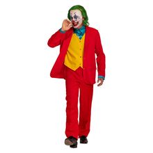 costume crazy clown rosso m/l