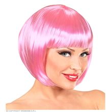 parrucca caschetto corto rosa