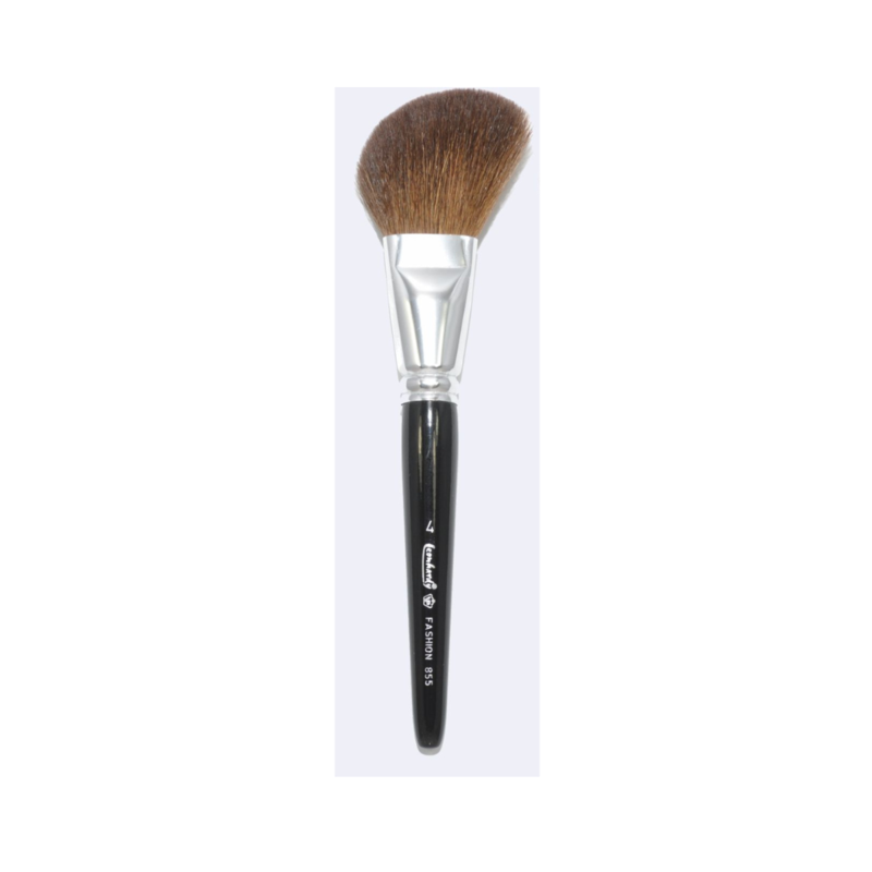 angular powder brush extra soft brown goat hair