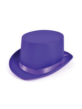 cappello cilindro viola 