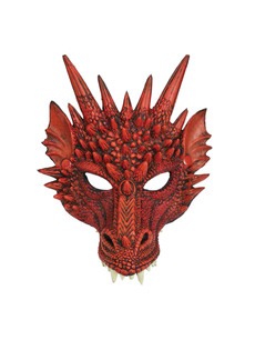 maschera drago rosso