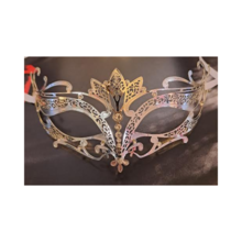 maschera metallo gold strass 9 venezia