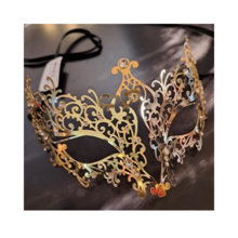 maschera metallo oro strass 4 venezia