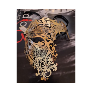 maschera metallo oro strass 24 venezia