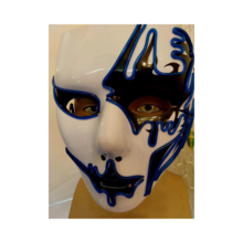 maschera led horror blu