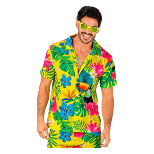 camicia hawaii gialla tucano