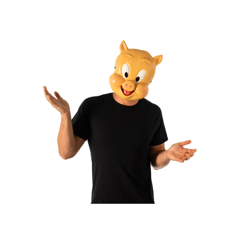 maschera maialino porky pig 1/2 viso 