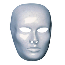 maschera  bianca plastica