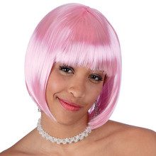 parrucca caschetto rosa