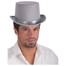 cappello cilindro grigio