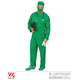 costume chirurgo verde