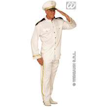 costume capitano marina bianco oro