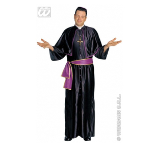 costume vescovo nero e viola