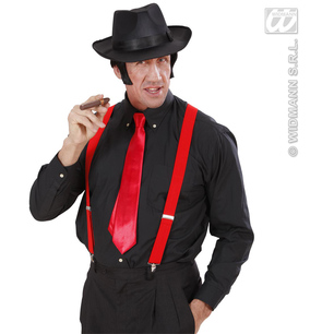 cravatta rossa in raso