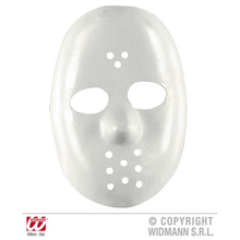 maschera jason hockey bianco plastica