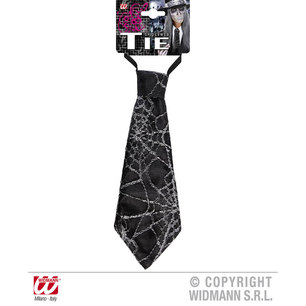 cravatta nera ragnatela