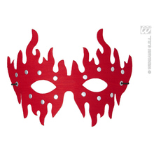 maschera sado borchiata rossa
