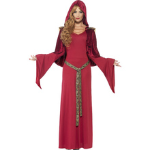 costume medioevo sacerdotessa rossa