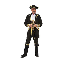 costume pirata nero