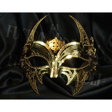 maschera metallo vampiretto oro