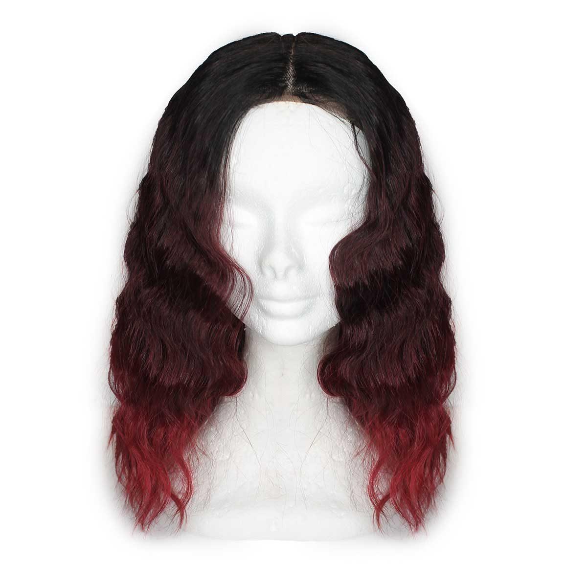 Parrucca abbie lenght 15 col. tt1b/530/red spotlight 101 synth lace front