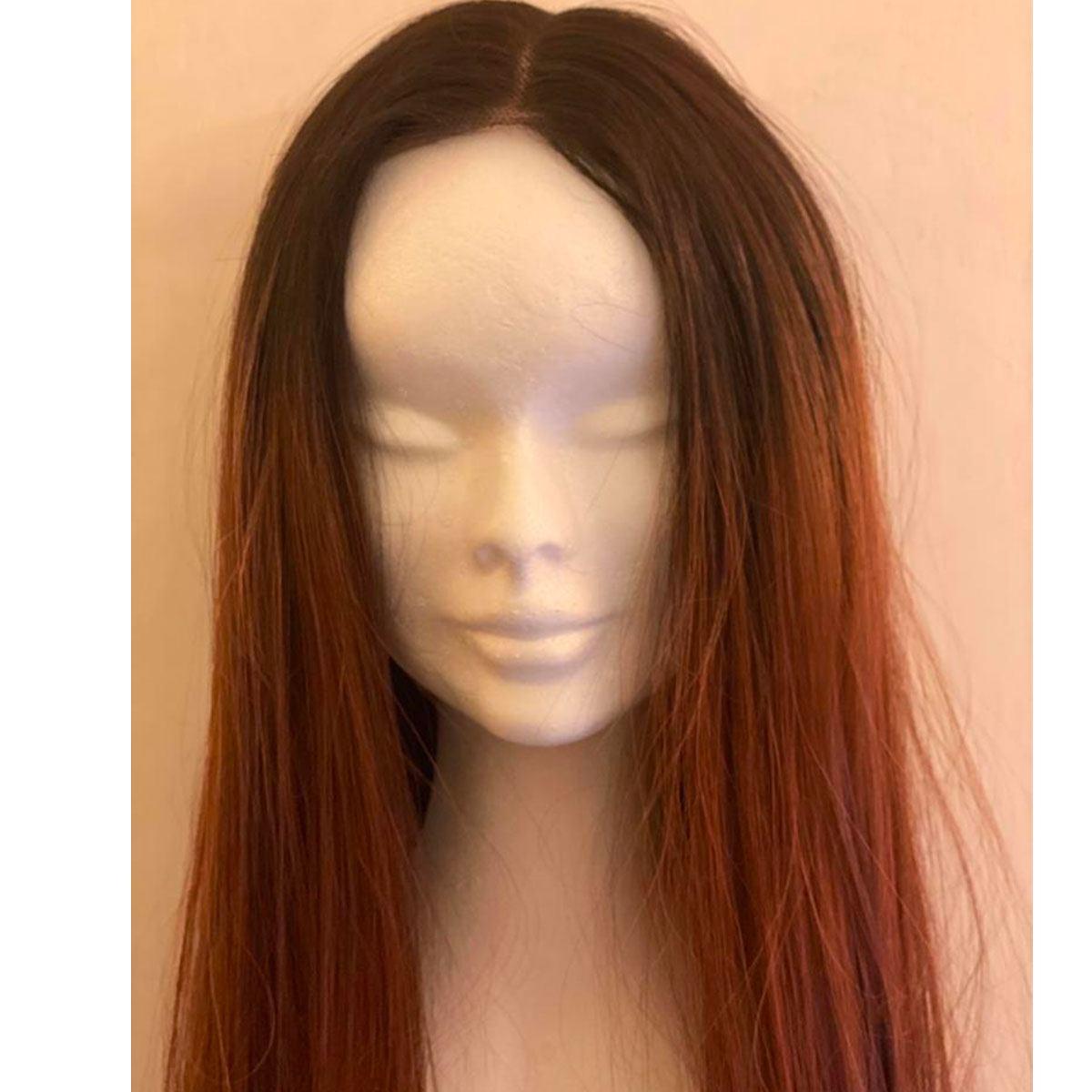 Parrucca demi lace tt4/blush sp premium demi lace human & synthetic hair mix