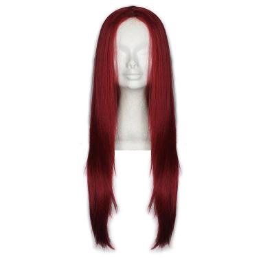 Parrucca draya 101 col.dark red sint  piastrabile 200°