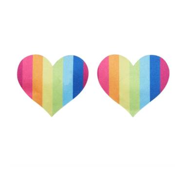 Copri capezzoli cuore arcobaleno