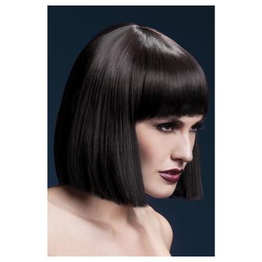 Parrucca caschetto castano scuro lola