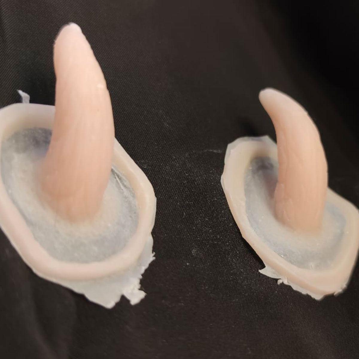 Protesi corna diavolo medie silicone