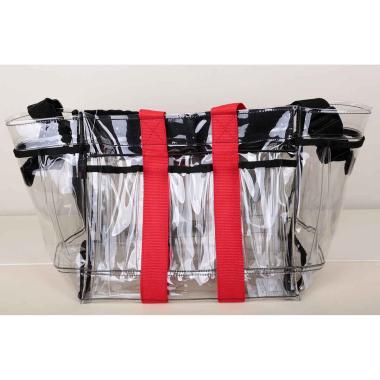 BORSA TRUCCO TRASPARENTE 33cm x 27cm x 20cm