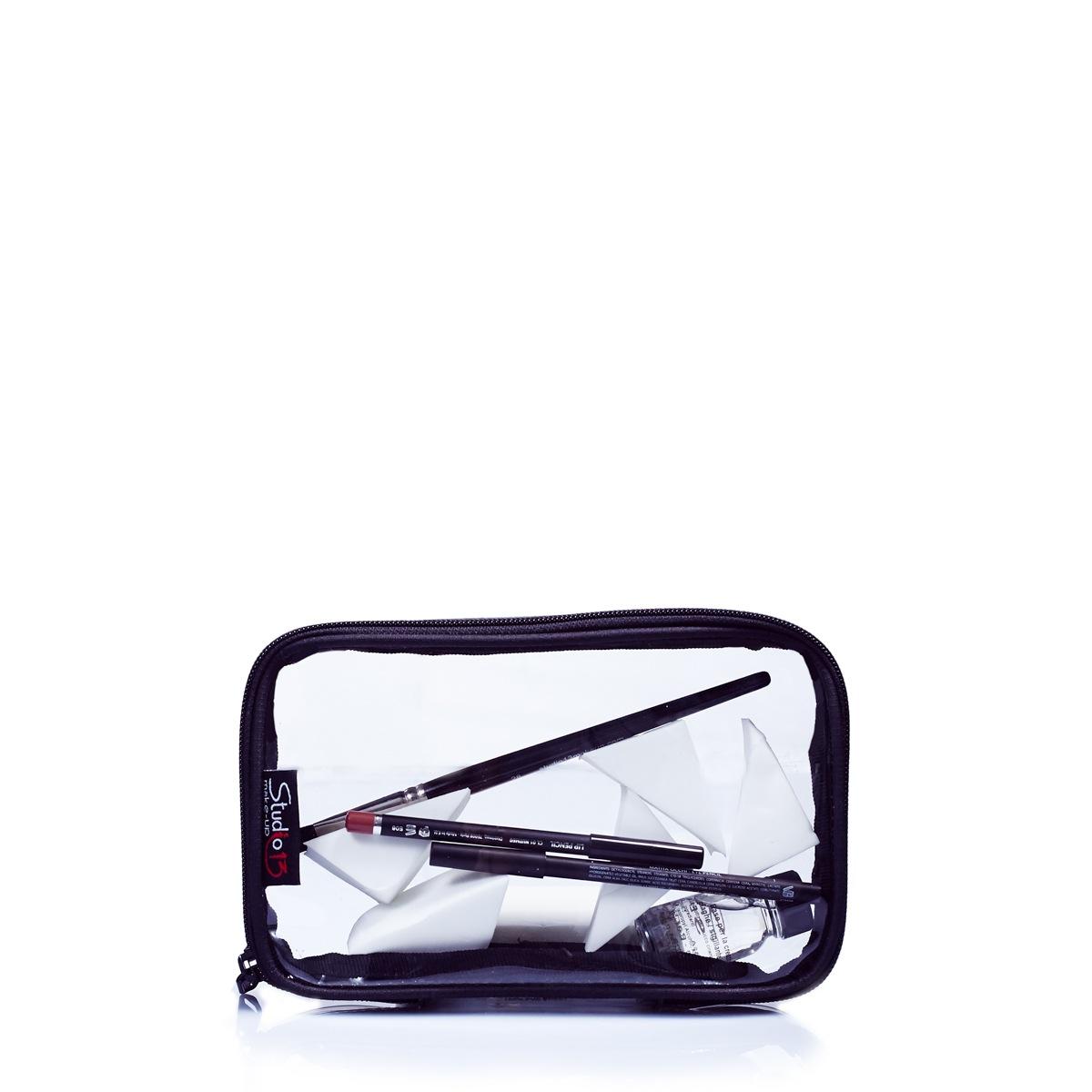 Pochette rettangolare trasparente  20*13*4