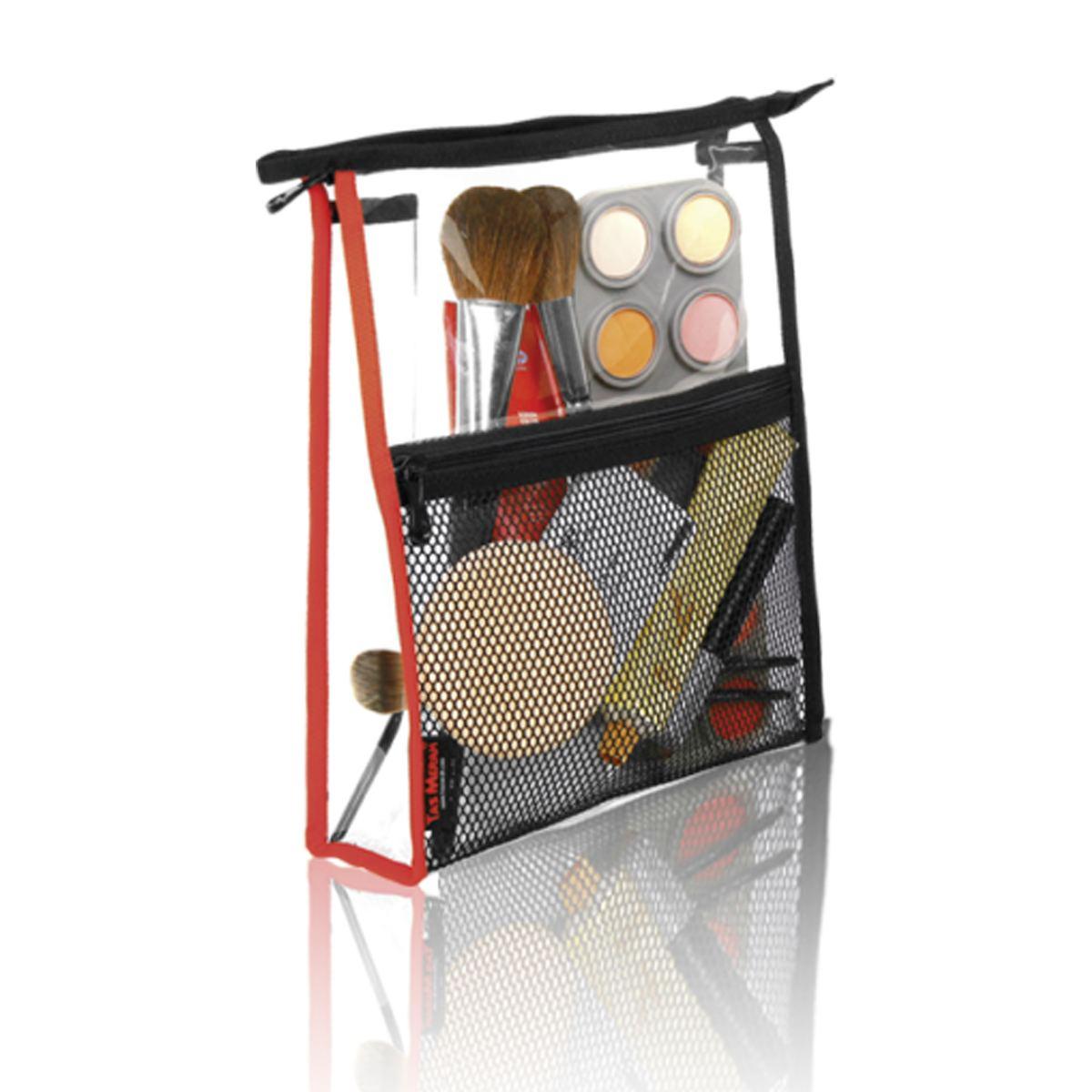 BORSA TRUCCO TRASPARENTE CON TASCA 25x30x7