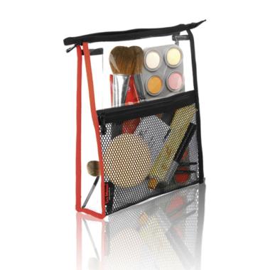 BORSA TRUCCO TRASPARENTE CON TASCA 25x30x7